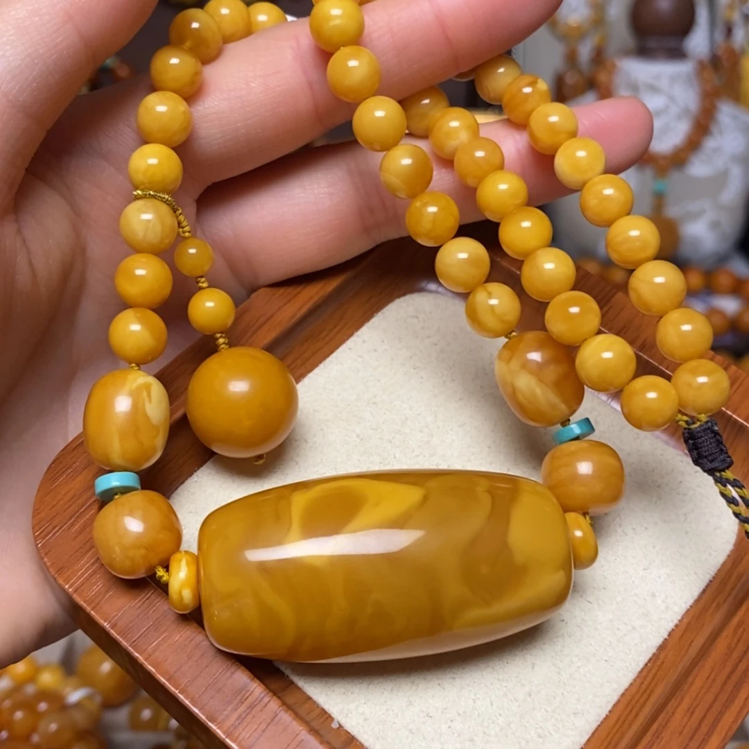 【闪购商品】蜜蜡颈饰未镶嵌项链