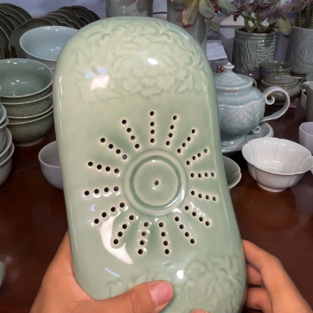 瓷低枕头牡丹一只