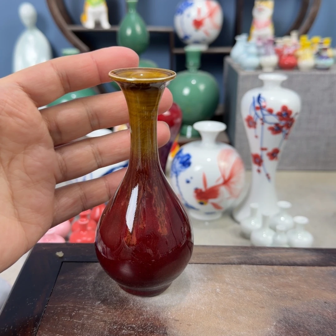 陶瓷手工小花器摆件