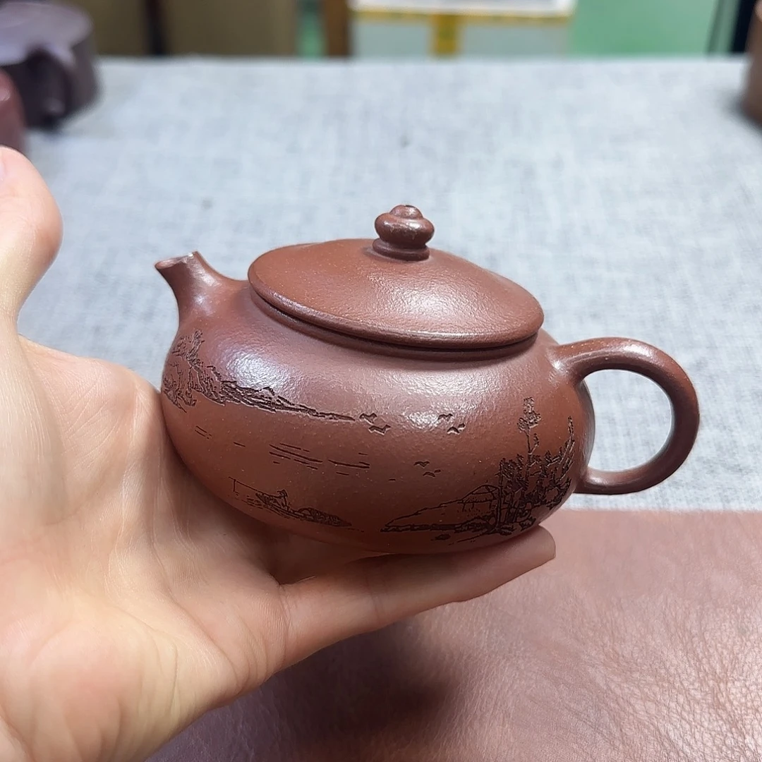 茶壶紫砂民间手艺人全手工制作