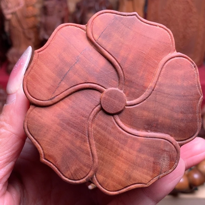 檀香木其他老山檀手把件奶香瑕疵