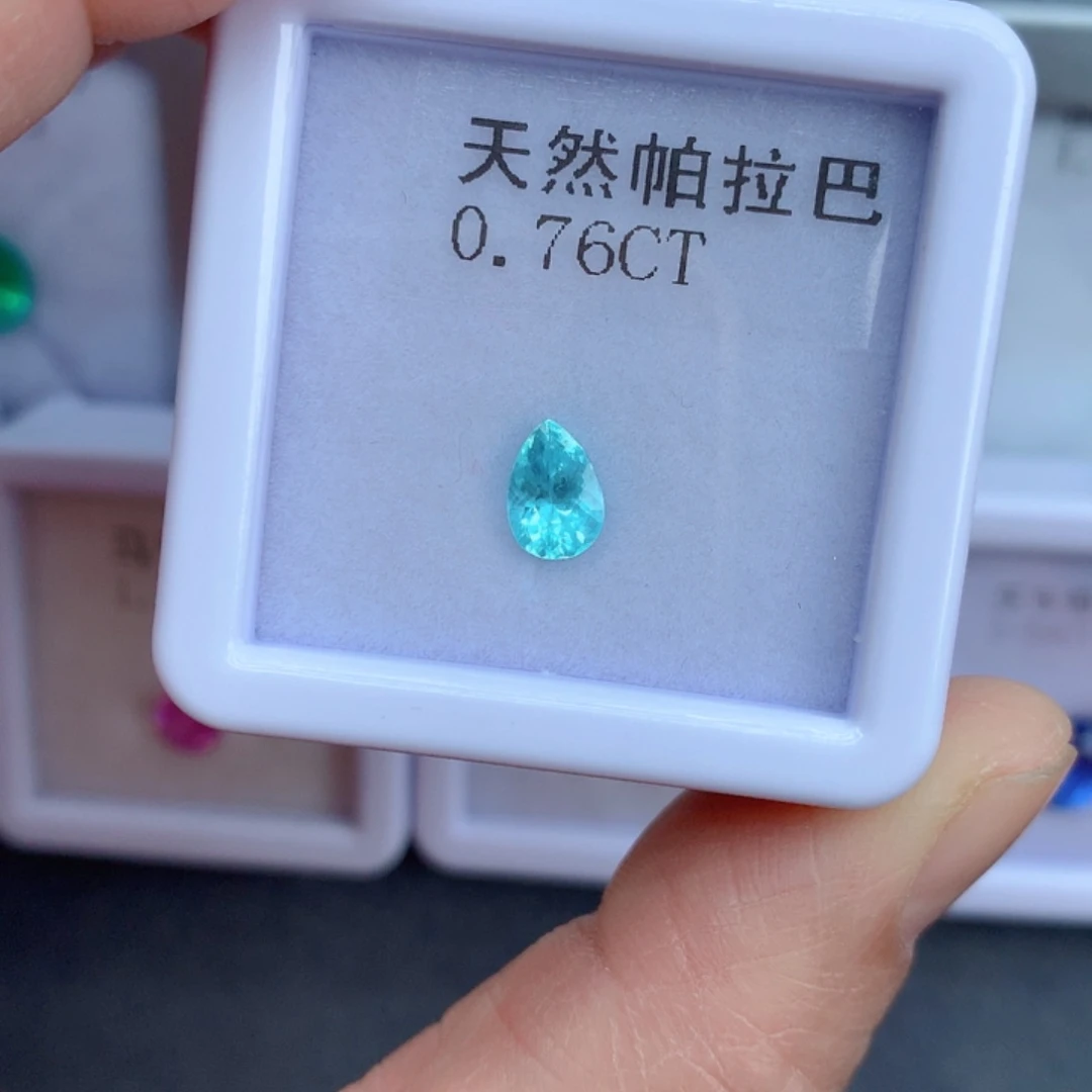 未镶嵌0.76克拉裸石帕拉依巴碧玺
