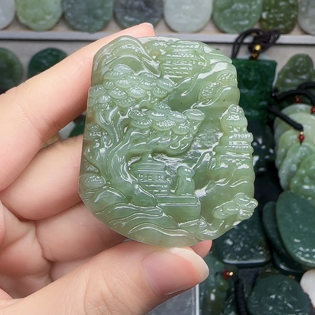 和田玉未镶嵌颈饰