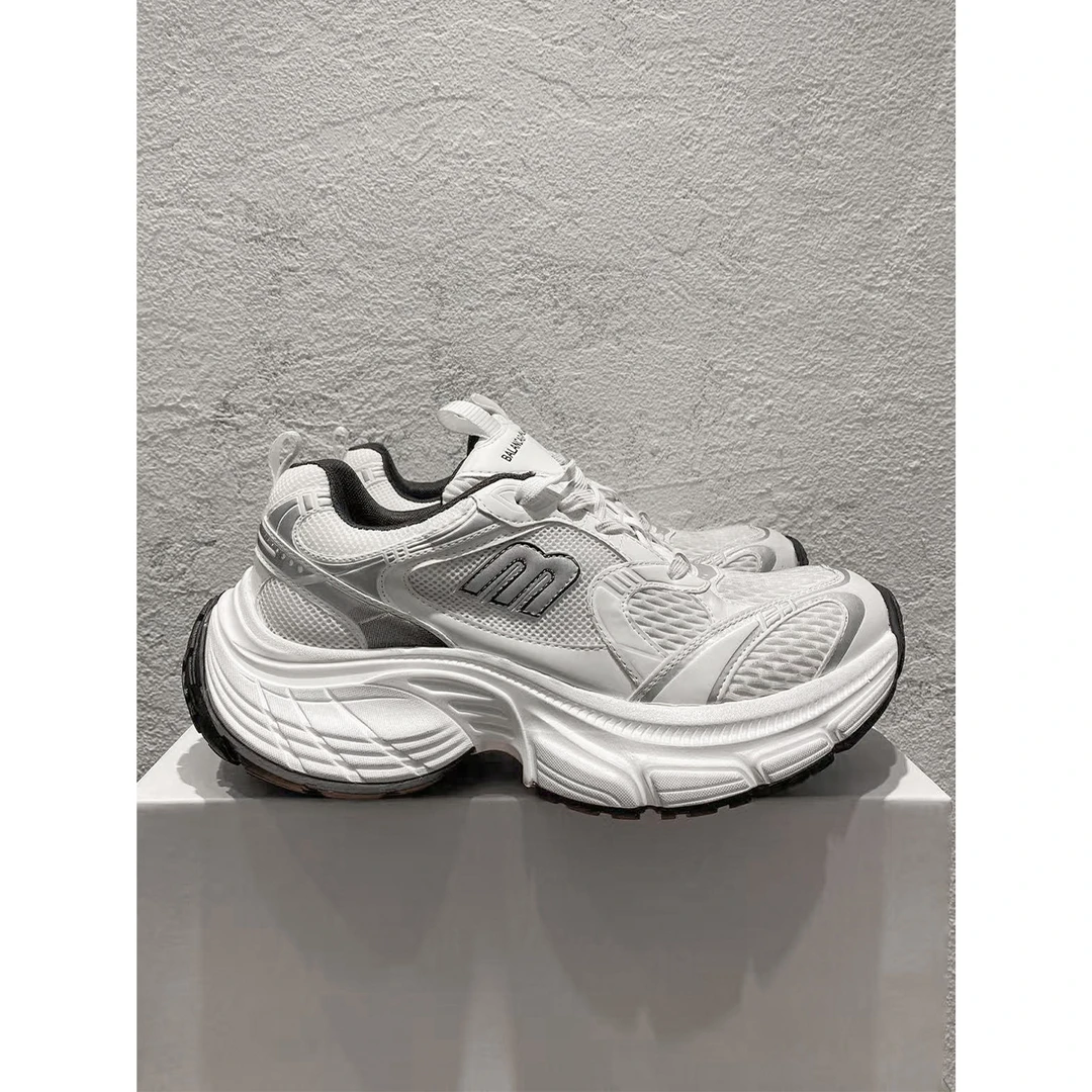 2025秋季新款潮流时尚厚底增高网面透气运动百搭休闲老爹鞋