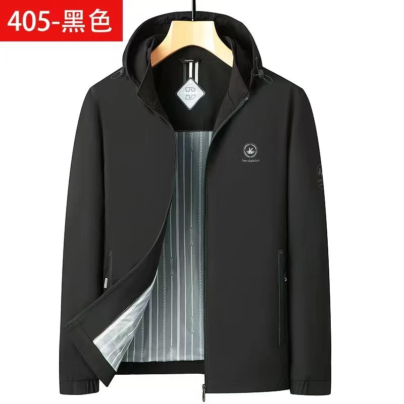405拉链男士中长行政夹克男
