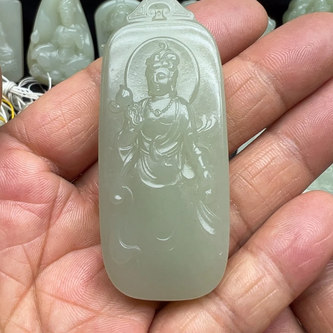 和田玉（糖玉）未镶嵌吊坠(不含链)