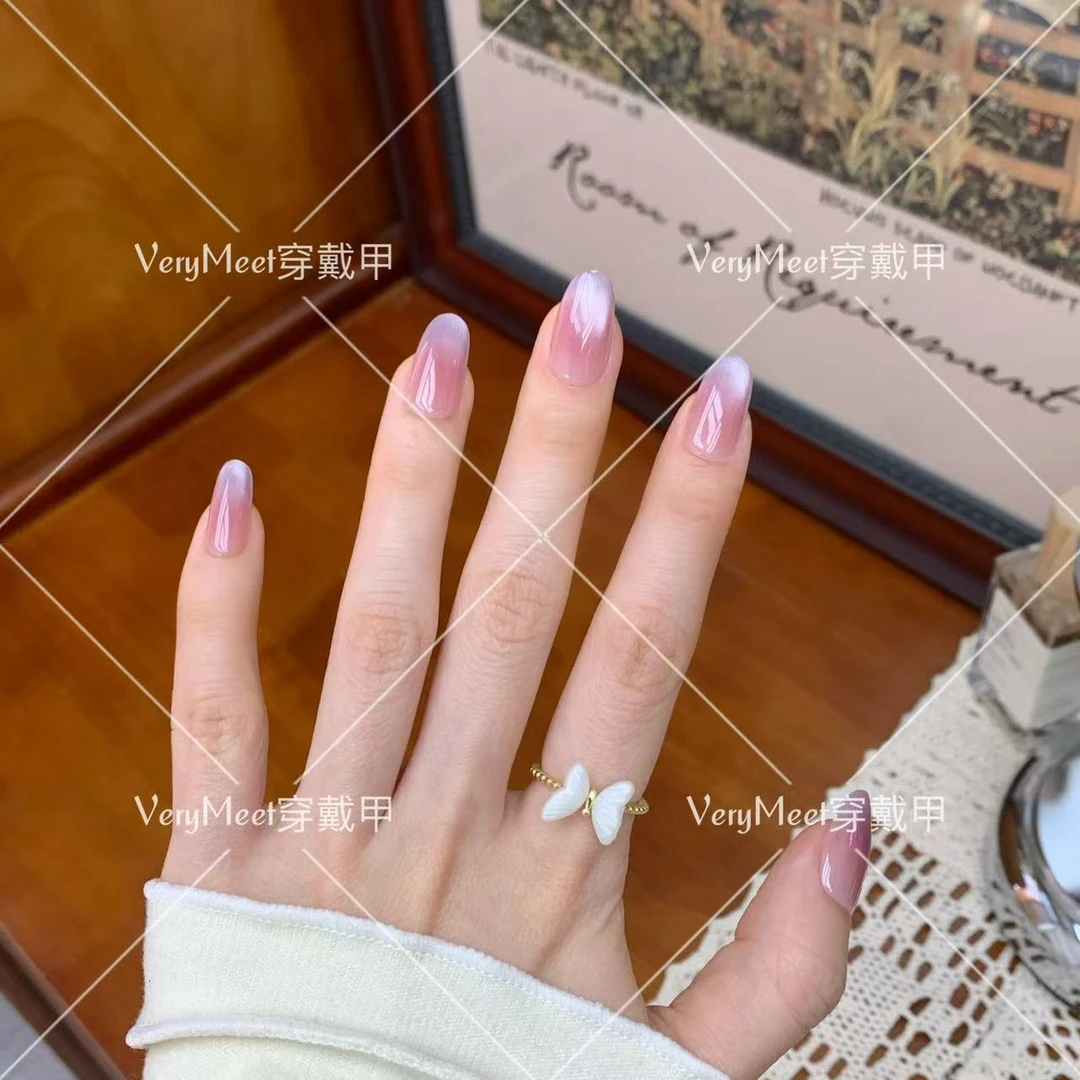 VERY MEET紫芋猫眼追光甜美高级百搭轻奢美甲贴111