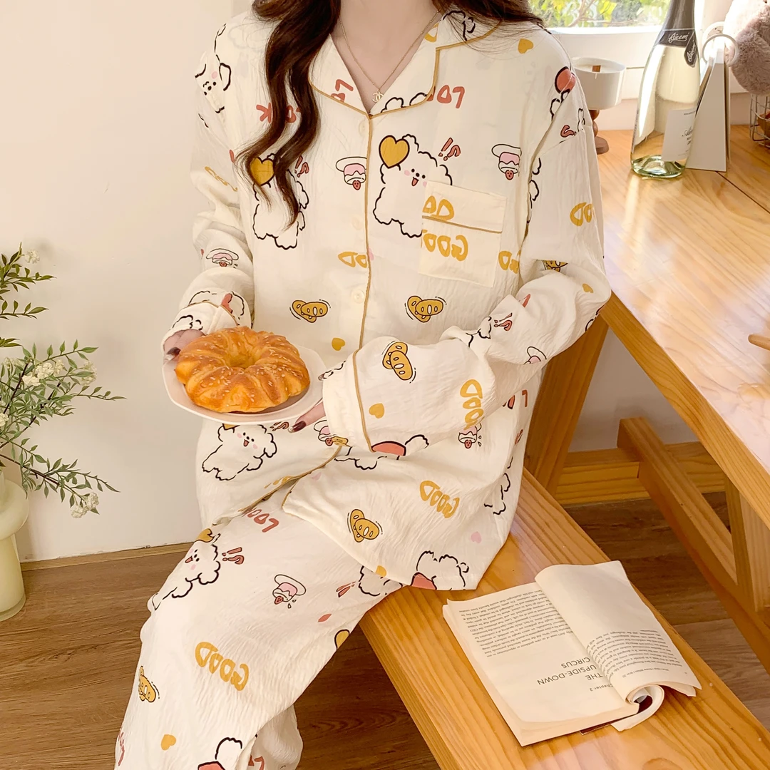 月子服云朵棉春秋季1-9月份产后孕妇睡衣夏季薄款哺乳喂奶家居服