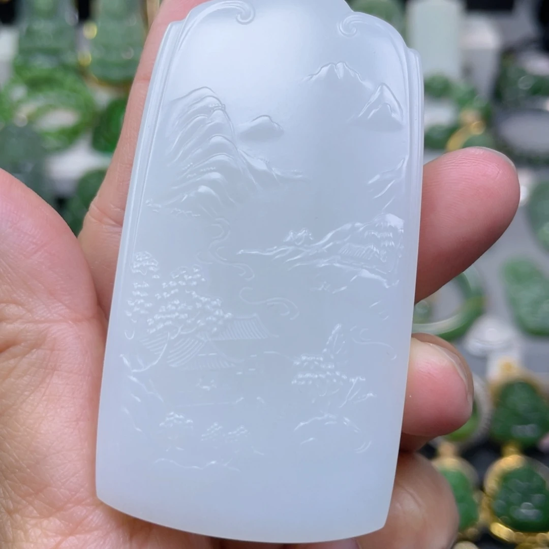 和田玉（白玉）未镶嵌吊坠(不含链)