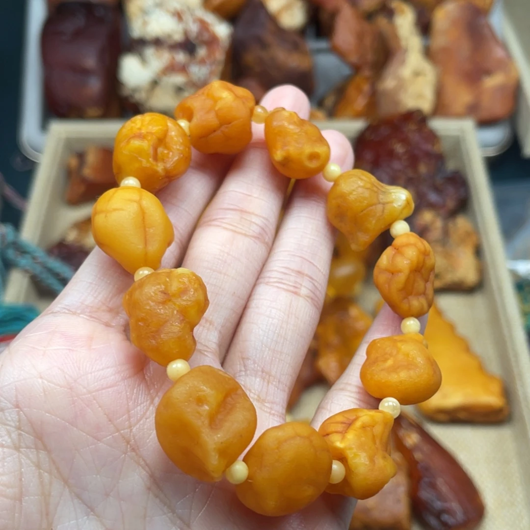 琥珀未镶嵌珠宝奇石