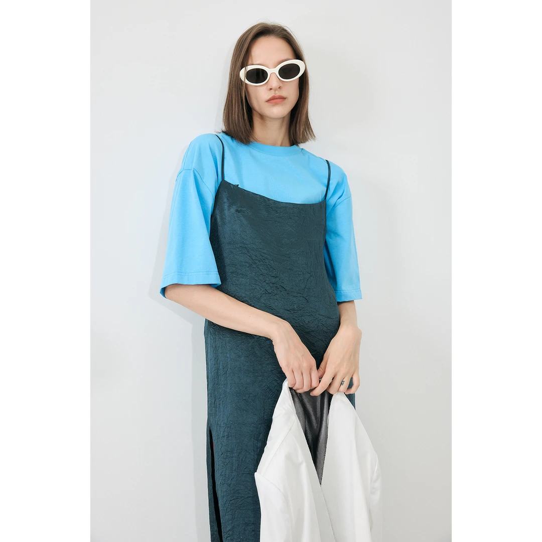 ANNAMOOER · 设计师品牌纯色刺绣宽松T恤AM71Z24 AM71Z25 AM71Z27