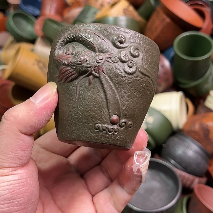 紫砂茶杯全手工紫砂主人杯