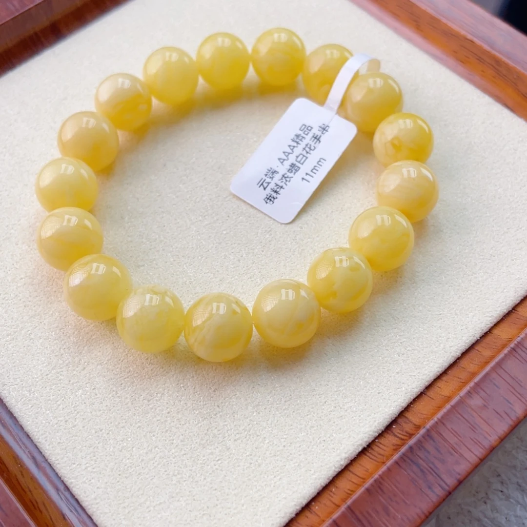 蜜蜡未镶嵌手链蜜蜡手串15.1克