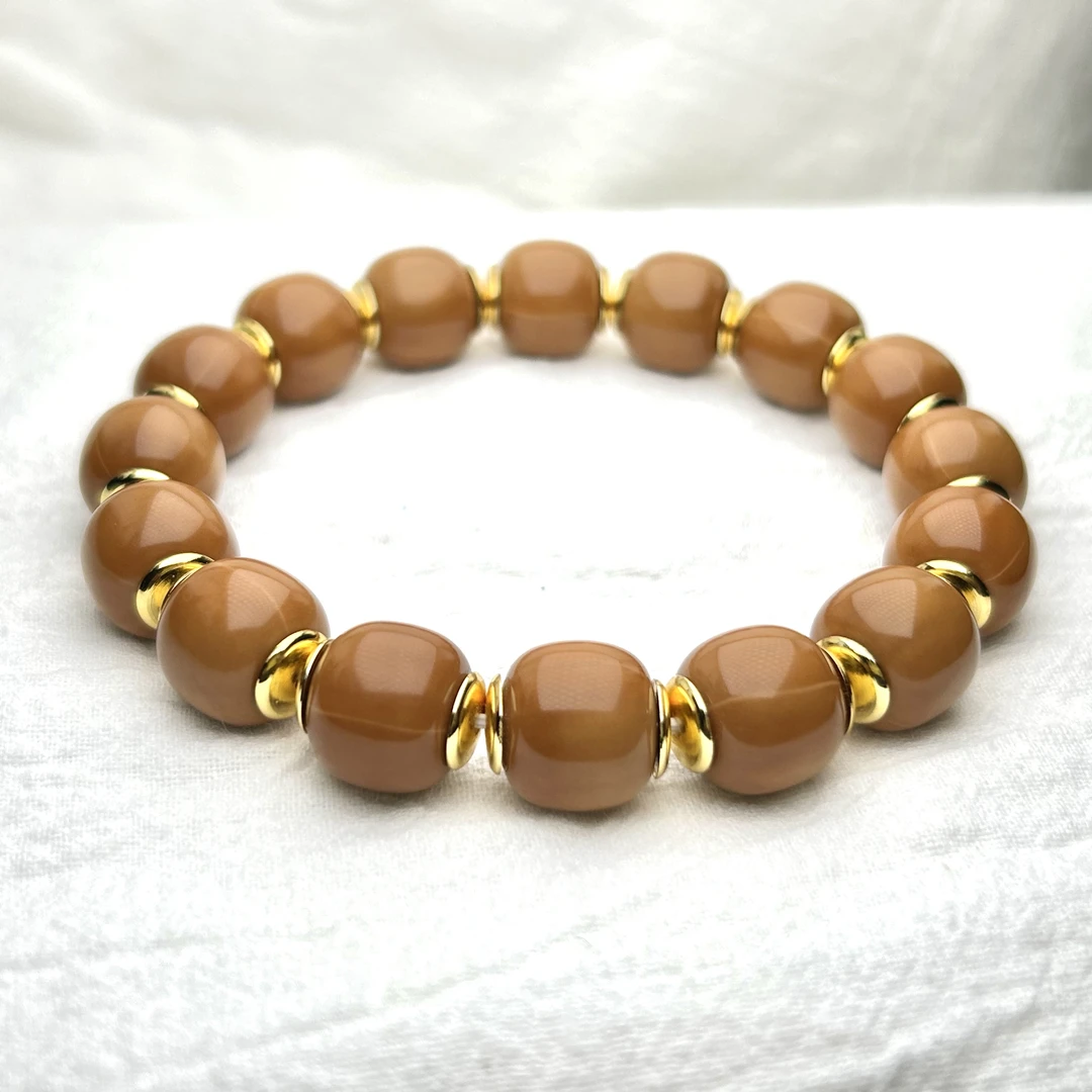 猴头龙岩全双头镶嵌老型手串