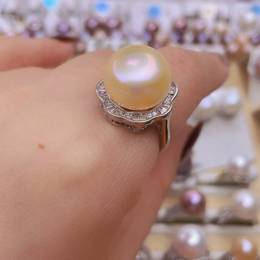 未镶嵌淡水珍珠戒指15➕微瑕