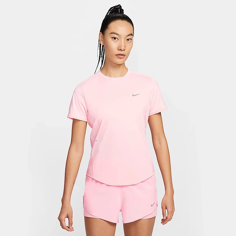 NIKE/耐克女款AS W NK SWIFT DF SS 针织无领短T恤HM9699-607