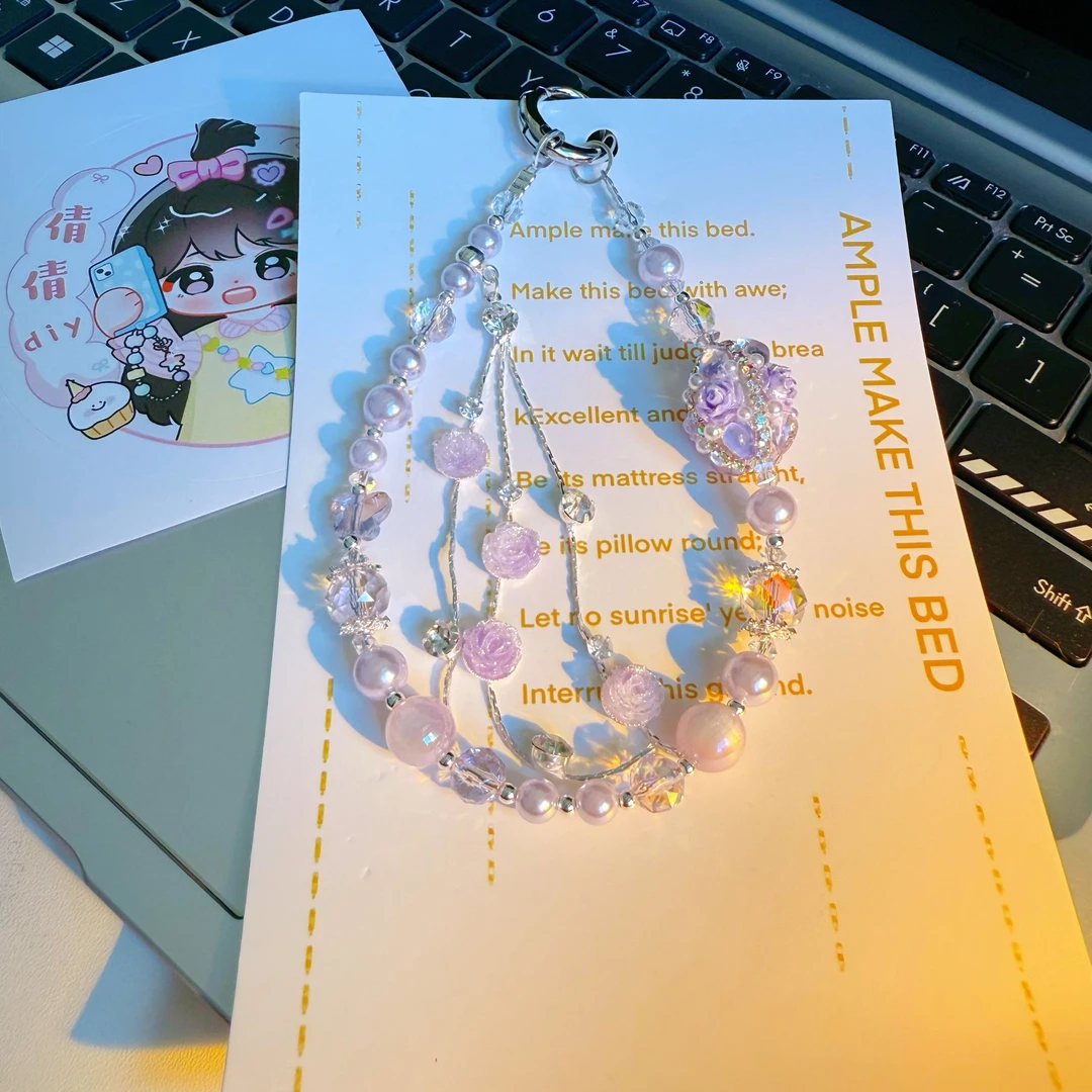 【个人单】时尚ins风高级设计手机链串珠包挂饰品