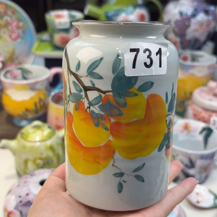 瓷片景德镇手绘高温釉下彩陶瓷茶具