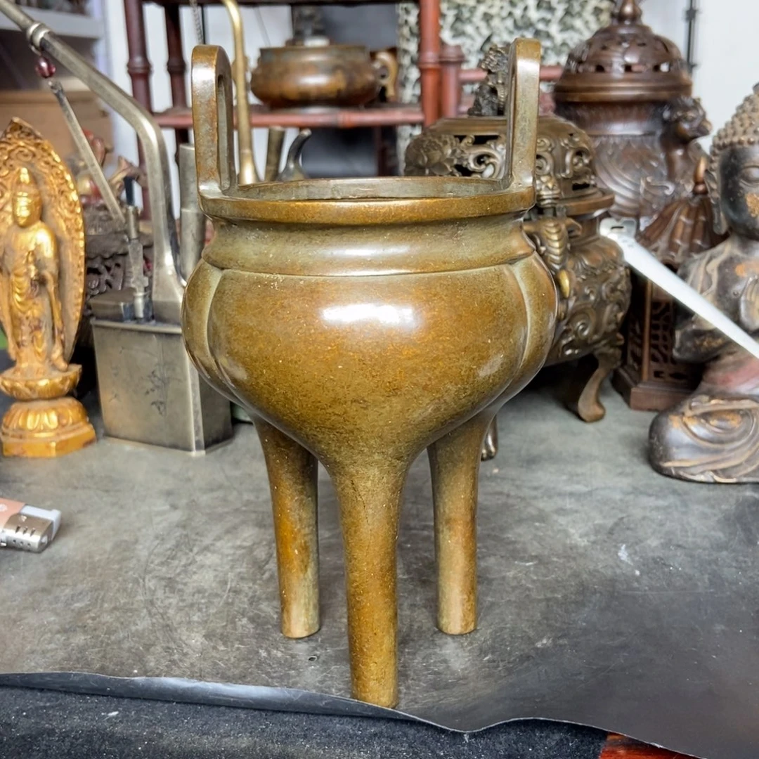 铜器工艺品摆件香炉摆件