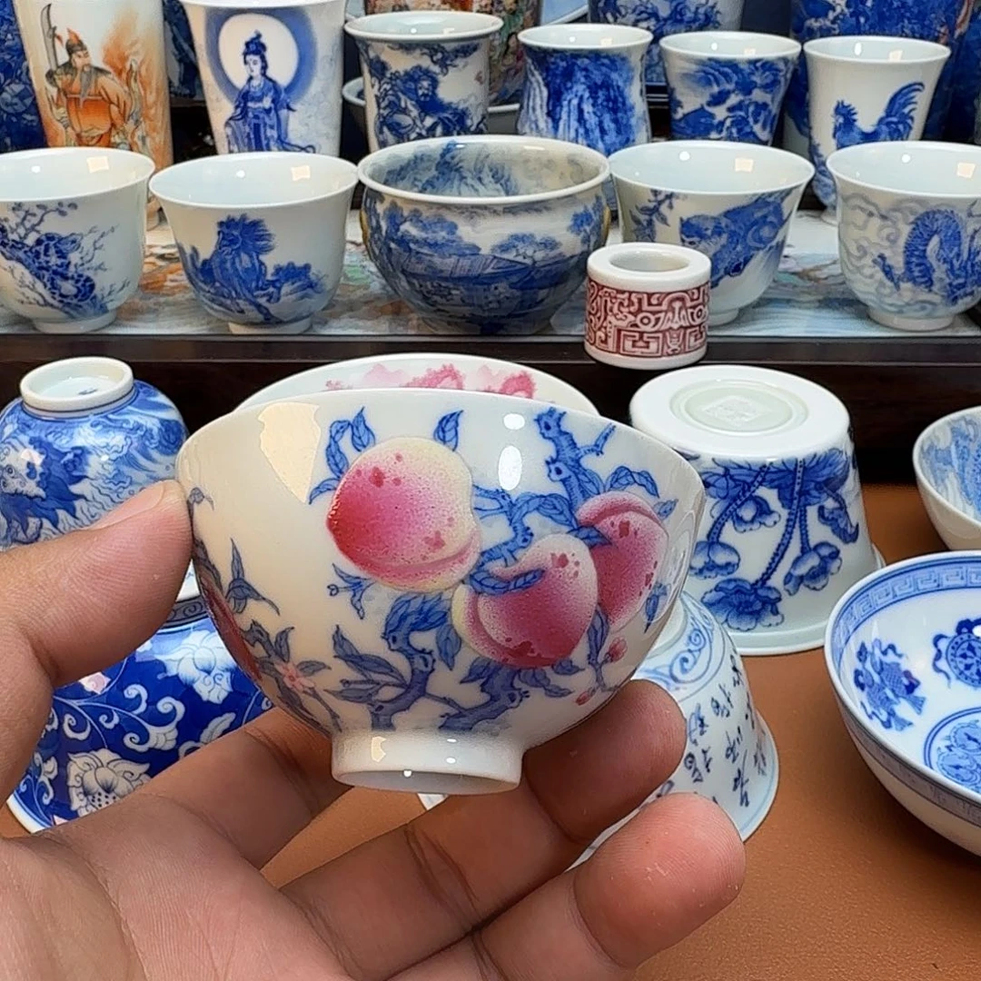摆件齐*景德镇全手工手绘陶瓷