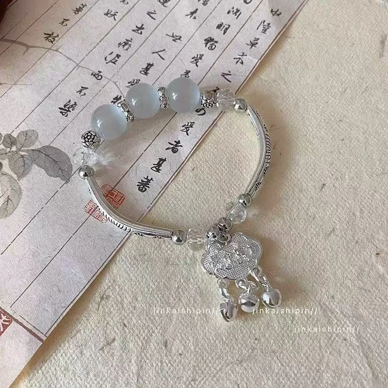 白水晶猫眼手链 YS855 手链855FZ