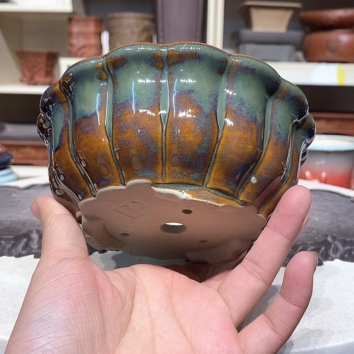 紫砂花盆瑕疵5.5-14。。。。