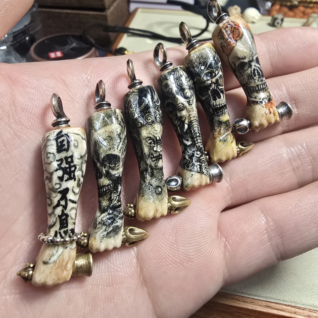 核雕手工墨刺手臂