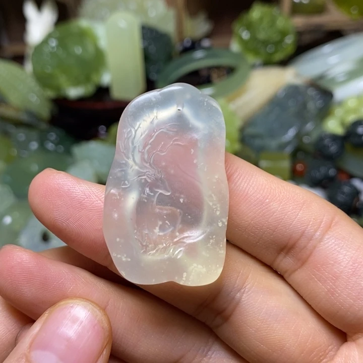 岫玉未镶嵌岫玉颈饰