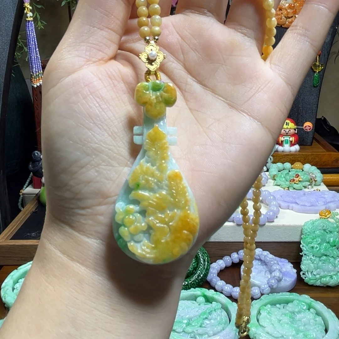 翡翠未镶嵌颈饰天然翡翠