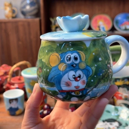 瓦当景德镇釉下手绘陶瓷