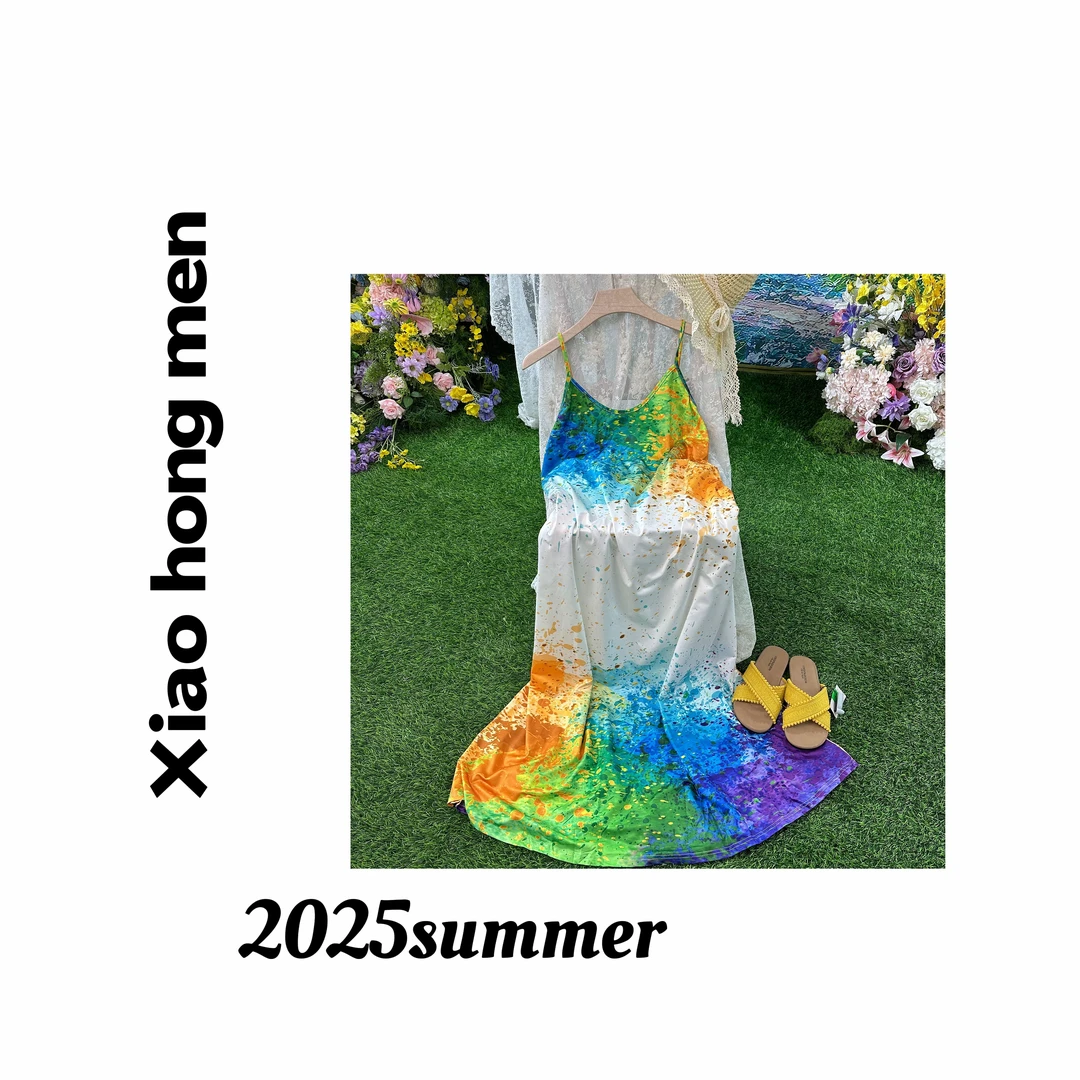 A102裙子气质白色时尚百搭美背夏季纯色无袖