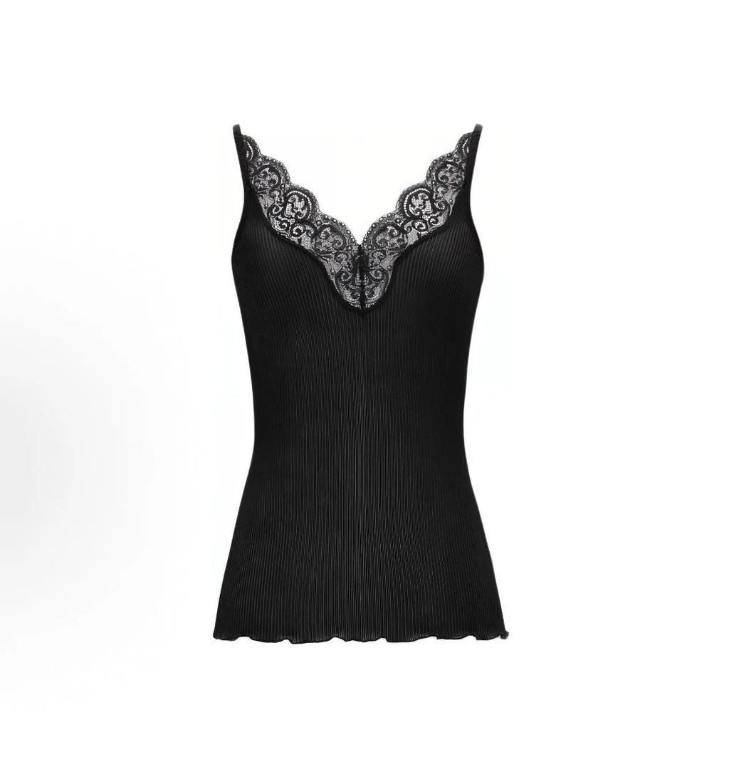 IS LULU | 【浮力款】【朱珠同款】设计感蕾丝拼接吊带背心