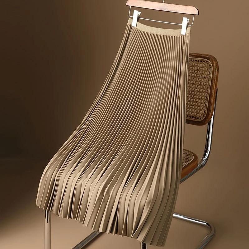 高端经典【赫本风百褶裙】百搭显瘦高级感半身裙女垂感百褶裙夏季