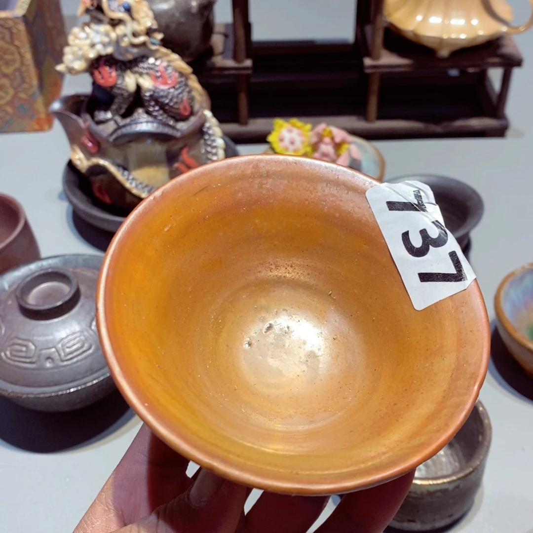 柴烧茶具陶瓷杯子