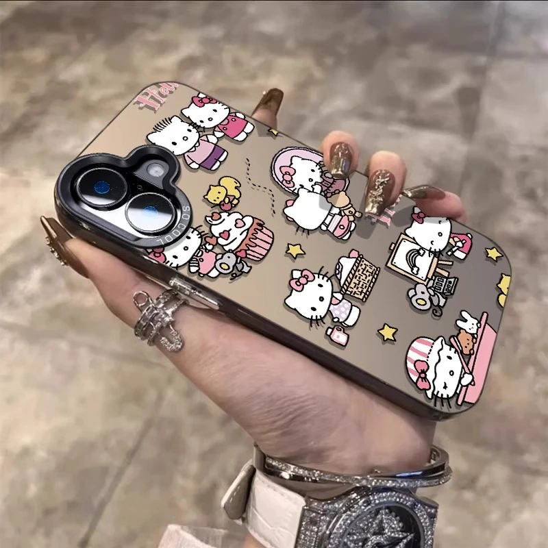 日韩可爱猫咪适用iPhone16promax手机壳苹果15可爱12少女14新款13