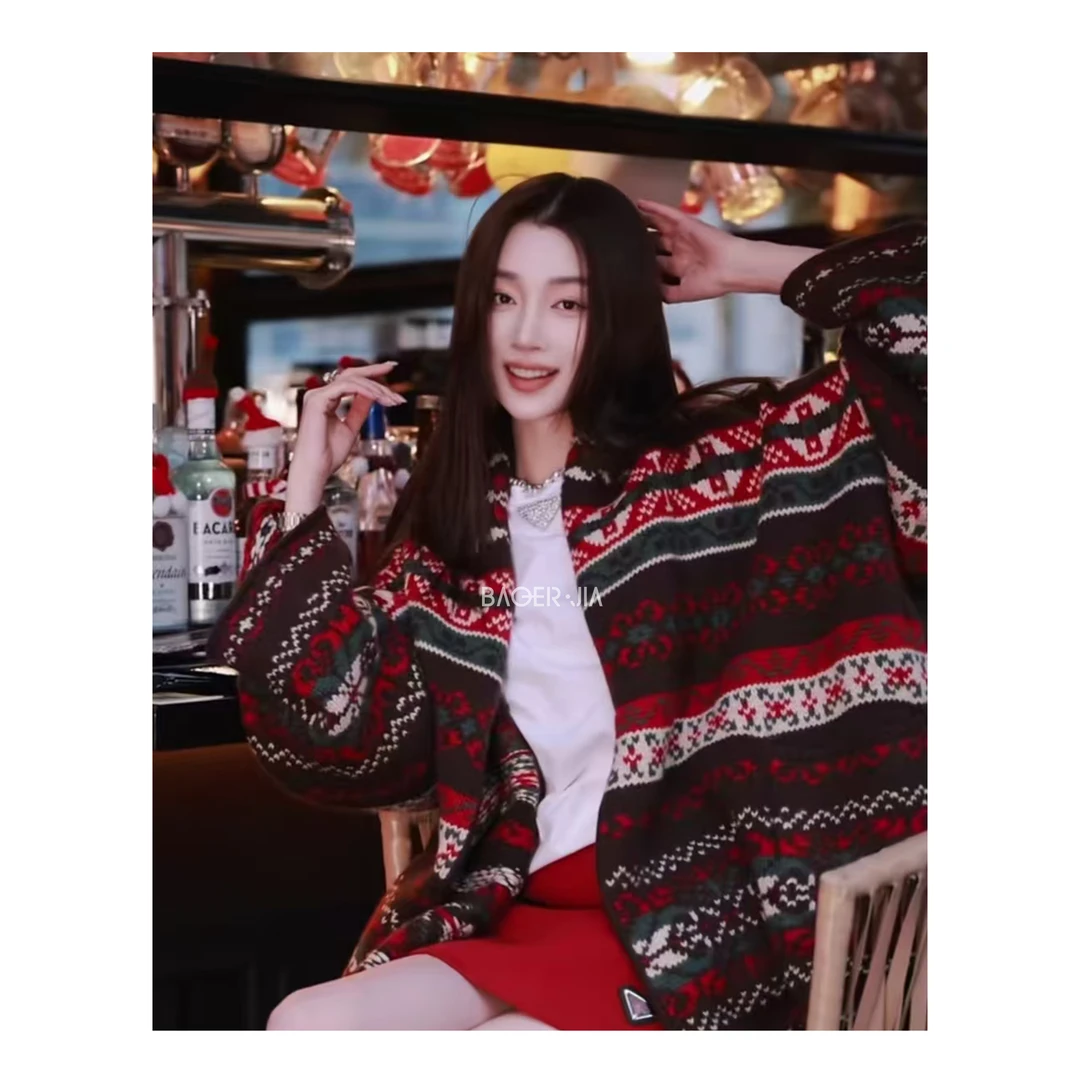 3-【可遇不可求】宝儿家含幂BV76524412拜年服慵懒小香风刺绣毛衣