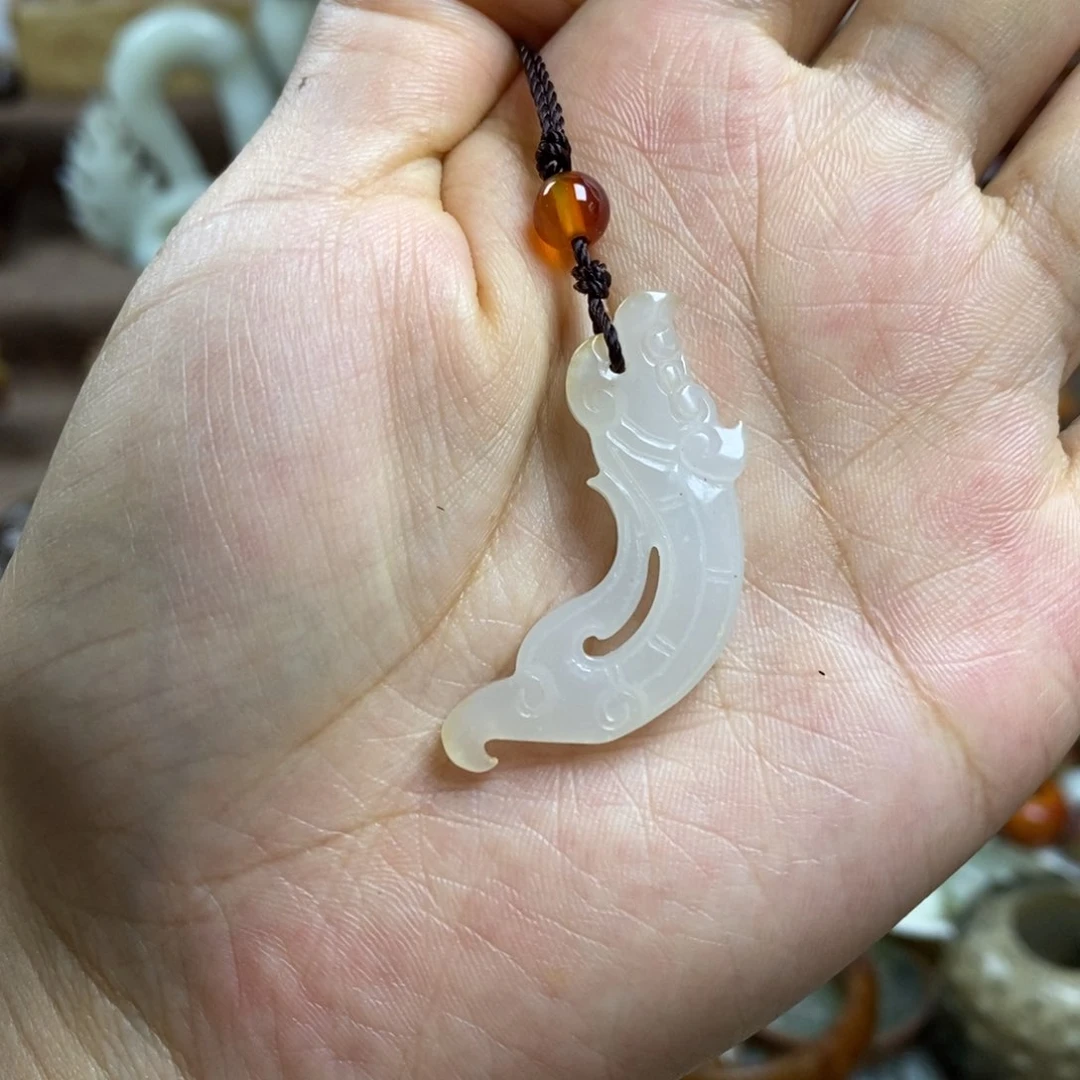 和田玉未镶嵌挂件