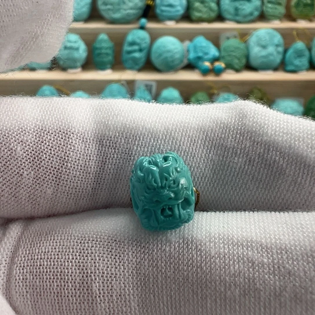 未镶嵌绿松石龙珠 10.4x8.1mm