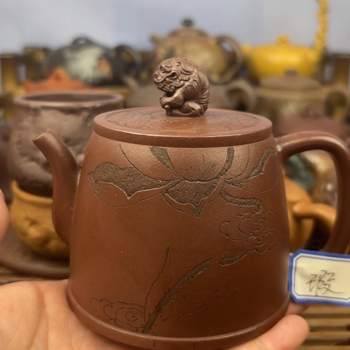 茶壶紫砂等风等雨也等你紫泥220c
