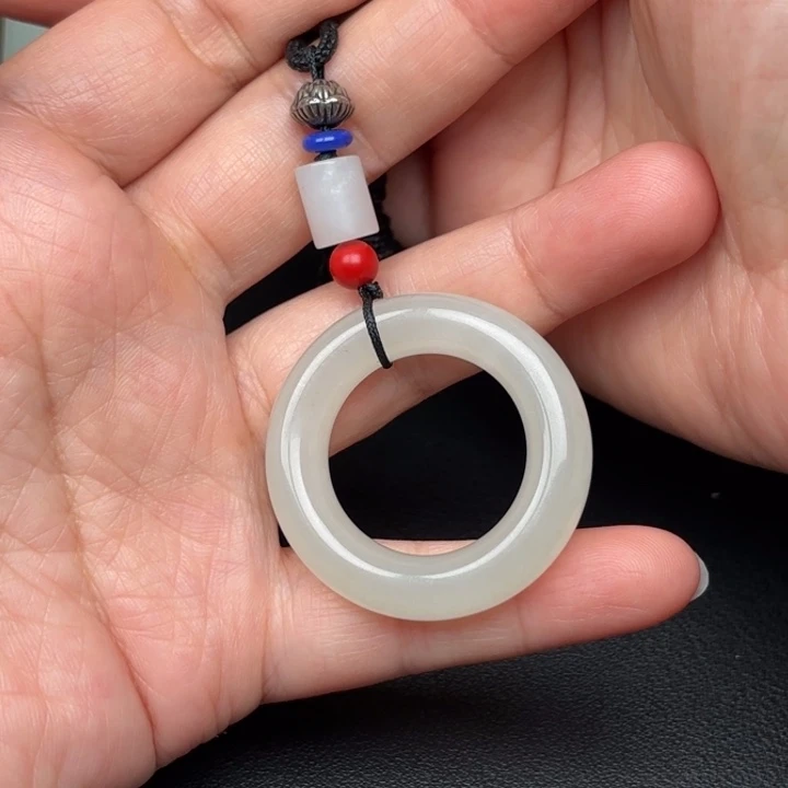 和田玉未镶嵌挂件良*