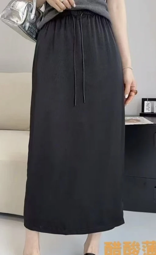 新款时尚醋酸直筒半身裙，885款，裙长81-83，卡码拍小。