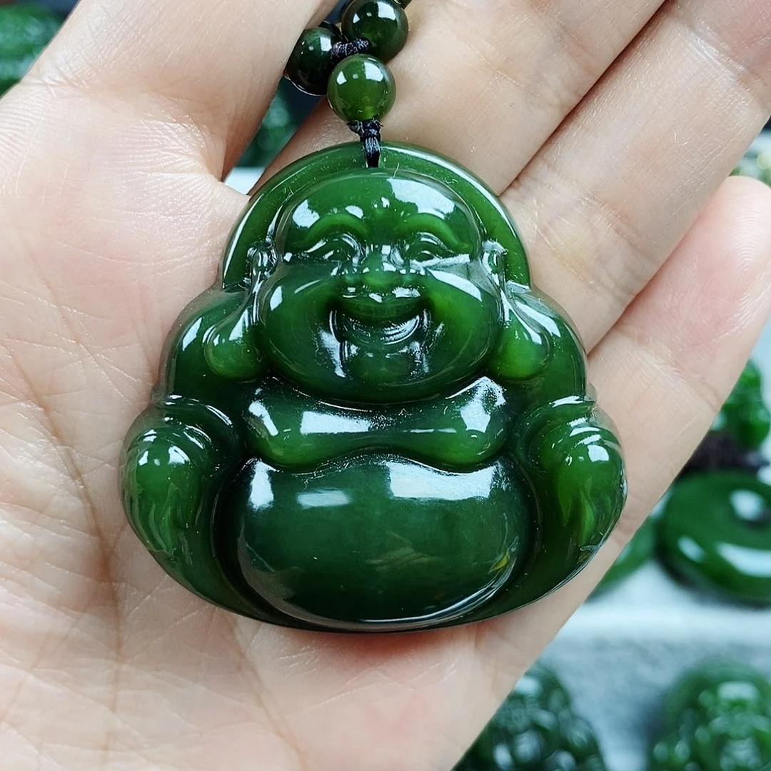 和田玉（碧玉）未镶嵌颈饰45mm