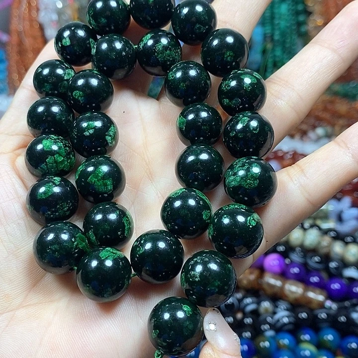 玛瑙/玉髓未镶嵌珠宝半成品三生石卡14mm
