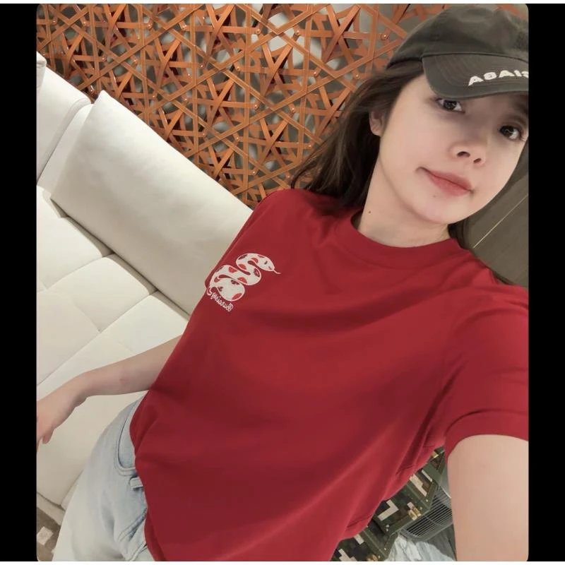 BETTER JOELAY-中版【匿名蛇稿】时尚百搭短袖T恤休闲简约风KH1723