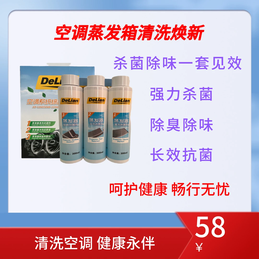 DeLian/德联汽车养护汽车空调系统（蒸发箱）综合保养套装