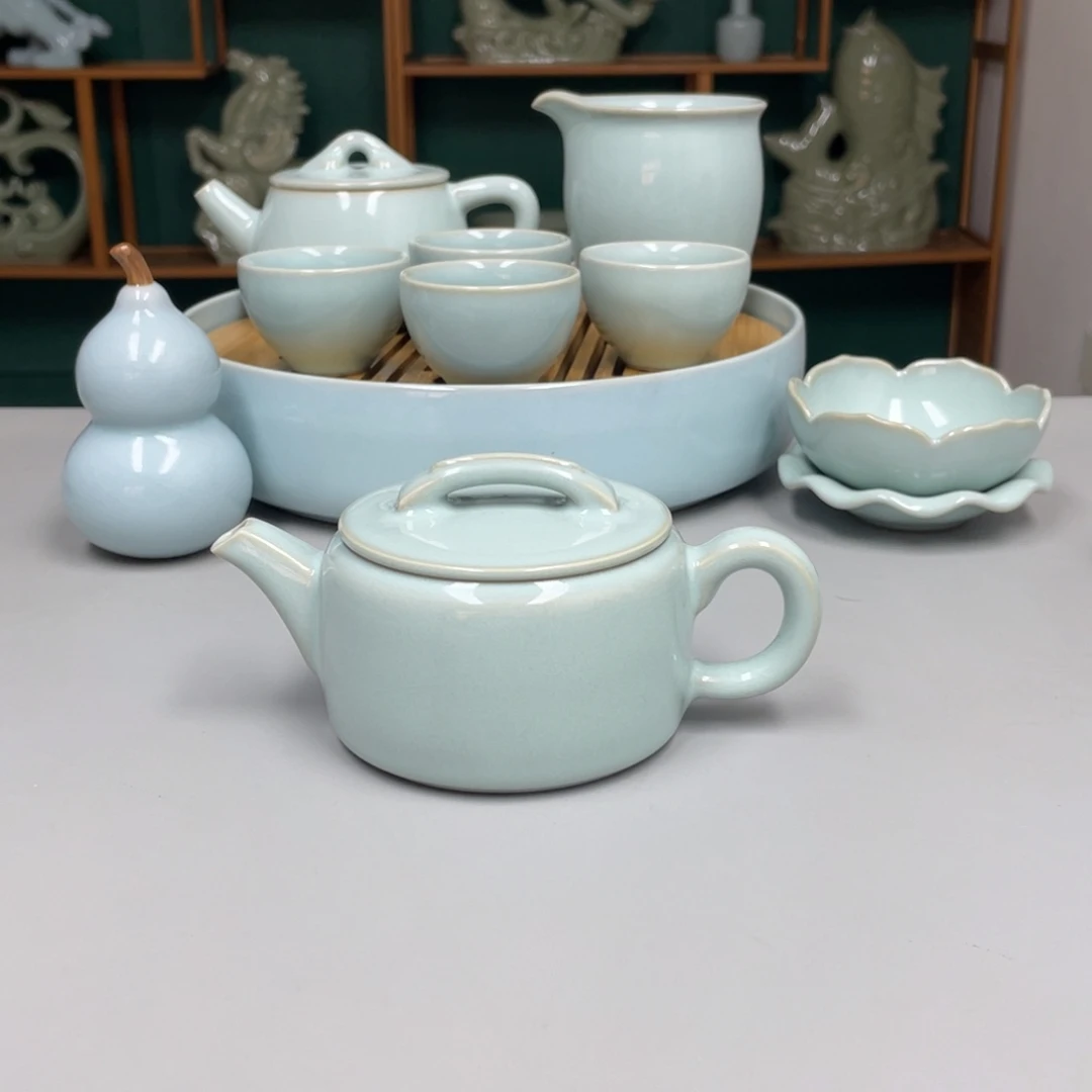 瓷赵琳老师汉瓦壶带礼盒