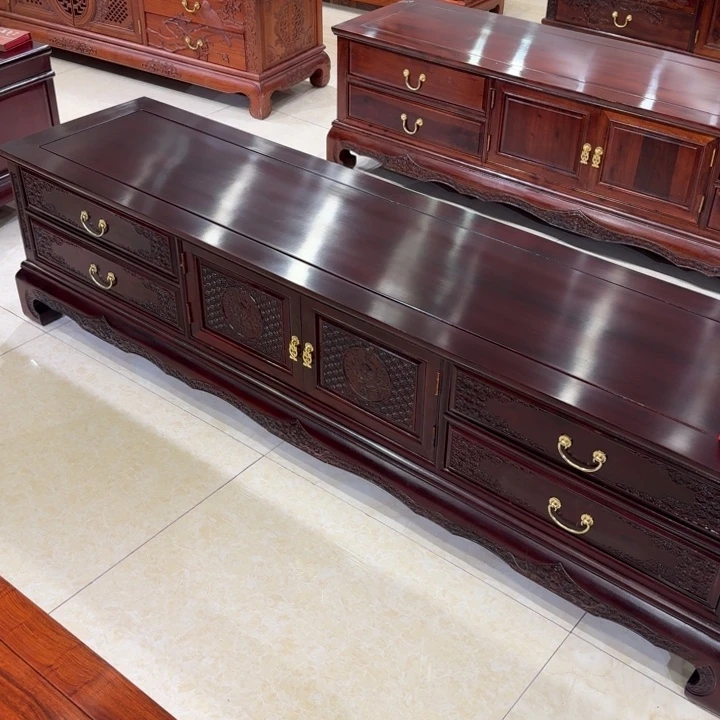 用***3书柜黑酸枝木类41号非洲酸枝木电视柜一物一拍