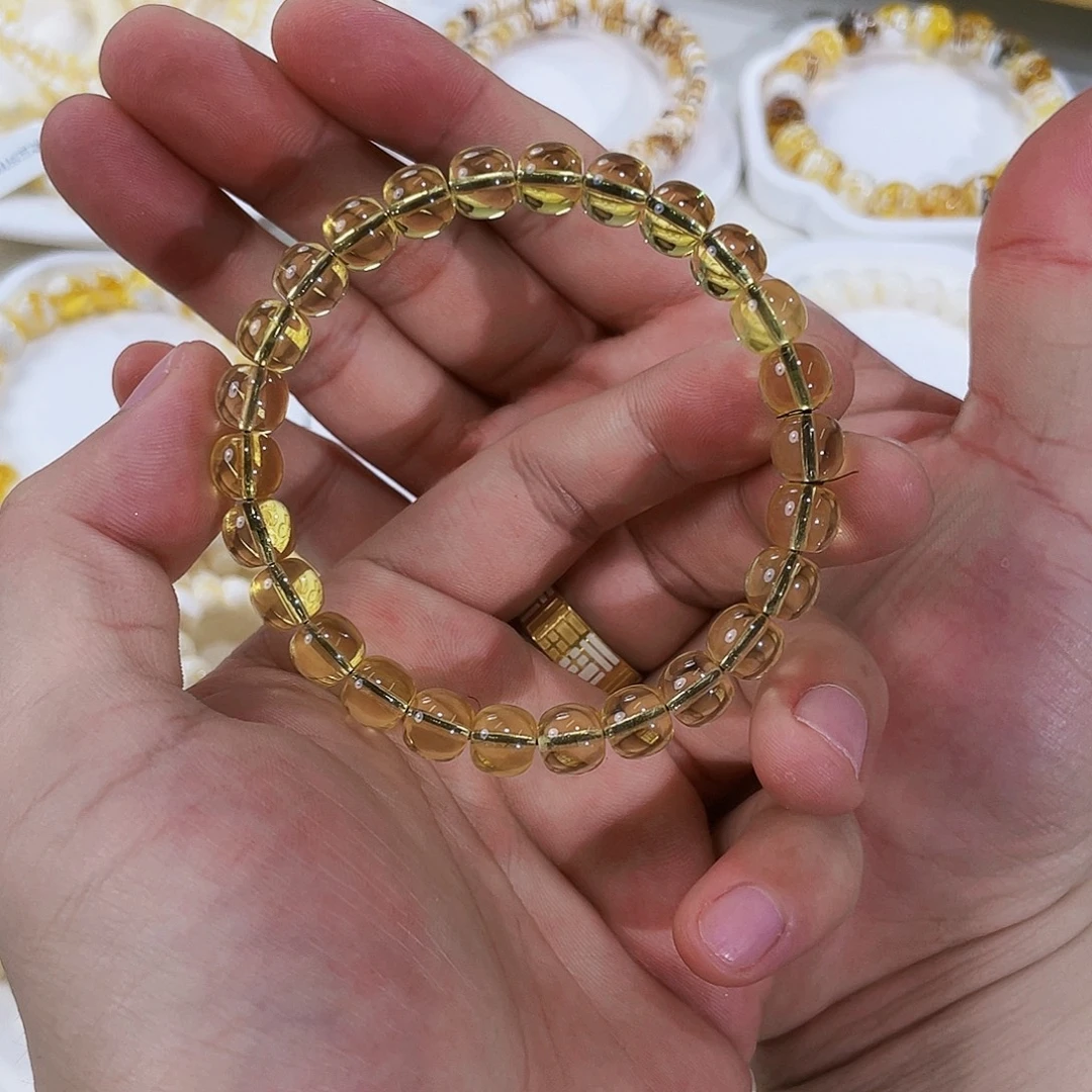 琥珀未镶嵌手链多样性发其一