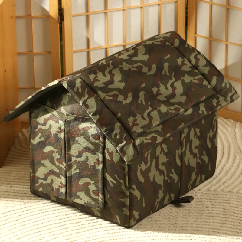 流浪猫窝防水防雨加厚保暖猫房子宠物窝封闭式冬季户外小型犬狗窝