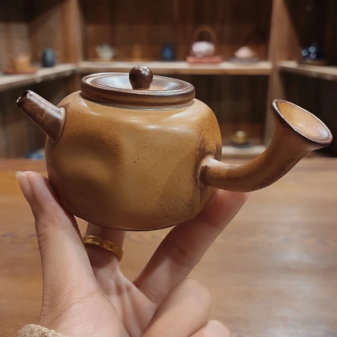 柴烧老岩泥茶器皿